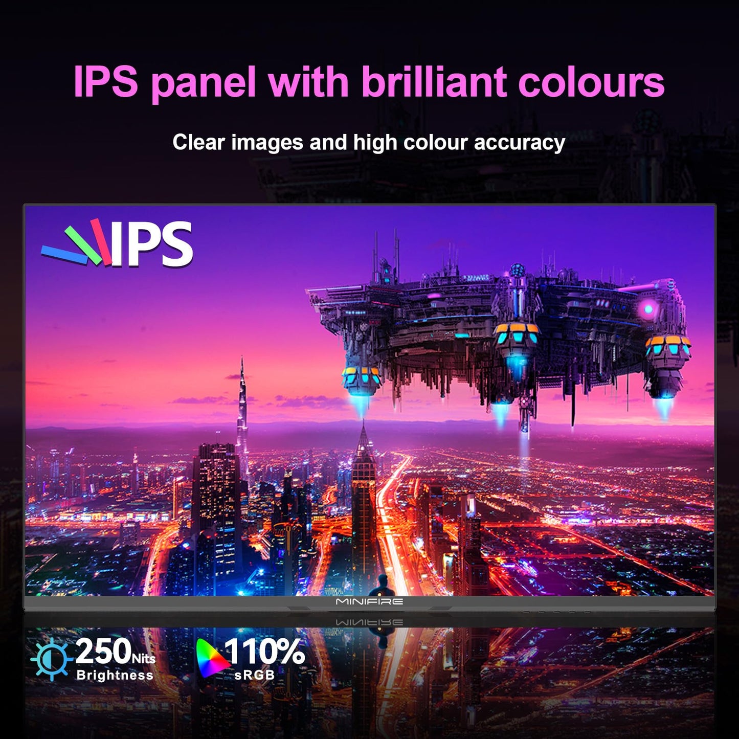 24 inch Curved Gaming Monitor 180Hz, 1ms, 130% sRGB, With Speakers, HDR, FreeSync, 300cd/m², VA, FHD 1080P, Frameless, HDMI1.4 DP1.2 Ports (MFG24C1 HDMI included)