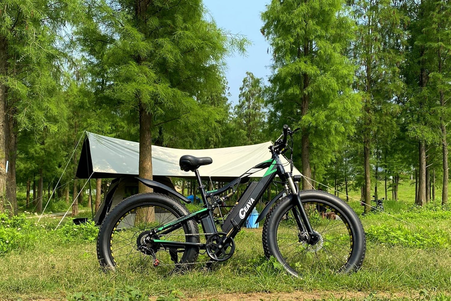 CEAYA Electric Bike, Electric Bikes For Adults 26 * 4.0 Fat Tire Electric Bikes 7 Speed E Bikes For Men