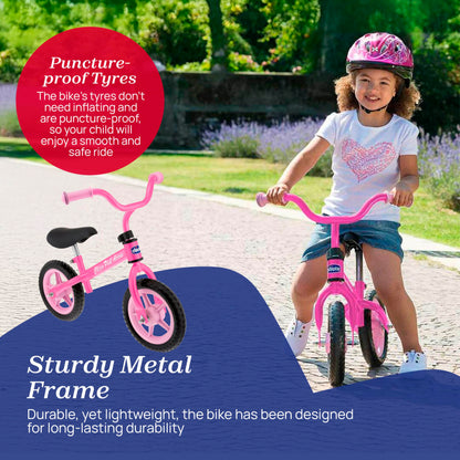 Chicco Red Bullet Toddler Balance Bike 2 to 5 Years Old, No Pedal Walking Girls and Boys Bike. Ideal First Bike, Birthday Gift and Outdoor Toy
